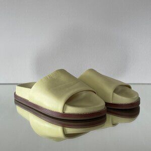 COS Leather slippers | size 36 | light yellow leather